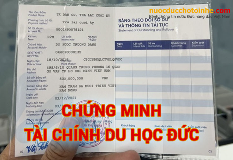 Dịch vụ bảo lãnh ngân hàng để chứng minh tài chính du học Đức